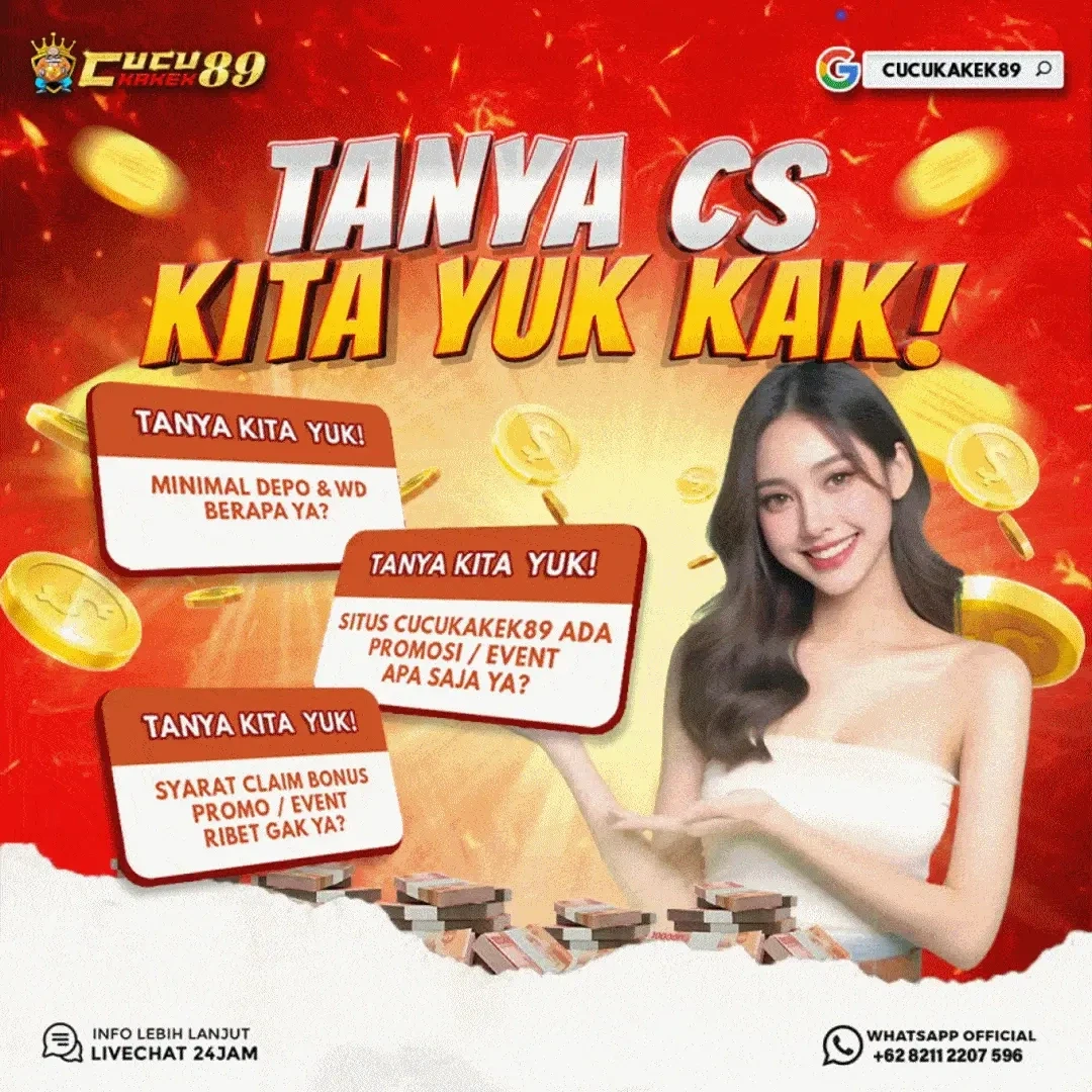 Cucukakek89 - Main Game Slot Online Tanpa Tunggu Deposit QRIS Otomatis image 1